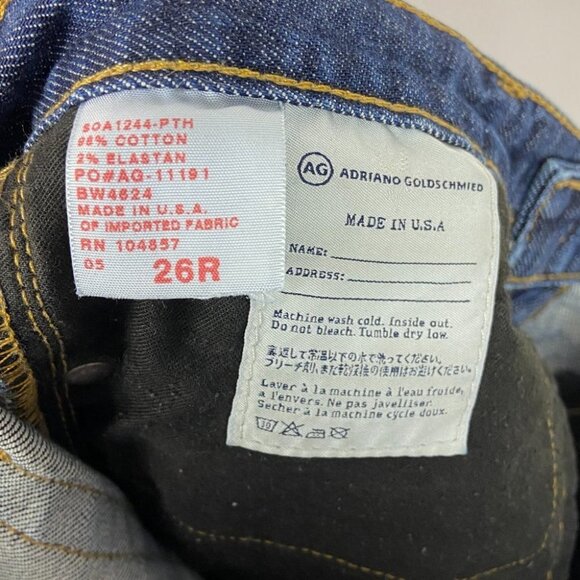 Adriano Goldschmied Premiere Skinny Straight Jeans Medium‎ Blue Size 26 Regular - Picture 10 of 12